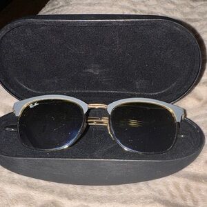 Ray-Ban Gray and Gold Sunglasses